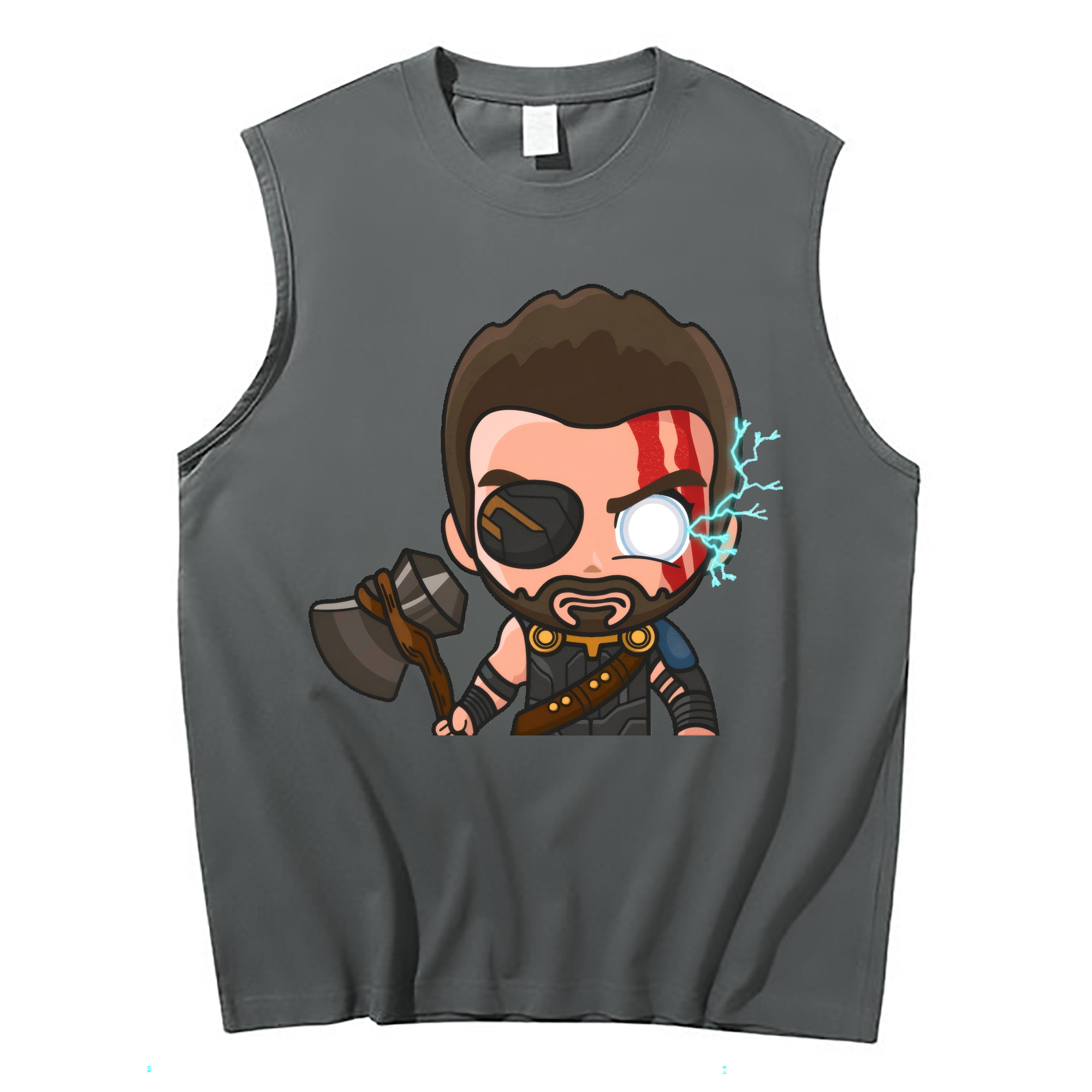 （画像用） アベンジャーズ The Avengers コットン100％タンクトップ（フロントプリント）